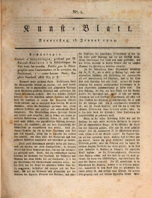 Morgenblatt für gebildete Stände. Kunst-Blatt (Morgenblatt für gebildete Stände) Donnerstag 15. Januar 1829