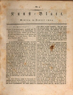 Morgenblatt für gebildete Stände. Kunst-Blatt (Morgenblatt für gebildete Stände) Montag 19. Januar 1829