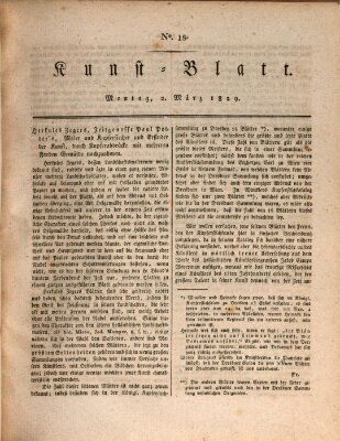 Morgenblatt für gebildete Stände. Kunst-Blatt (Morgenblatt für gebildete Stände) Montag 2. März 1829