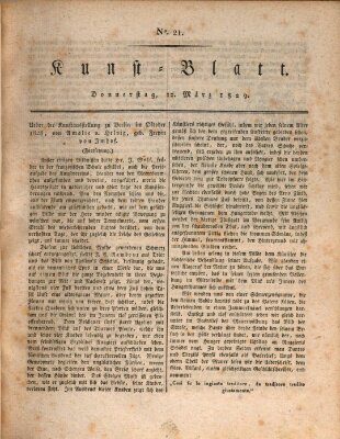 Morgenblatt für gebildete Stände. Kunst-Blatt (Morgenblatt für gebildete Stände) Donnerstag 12. März 1829