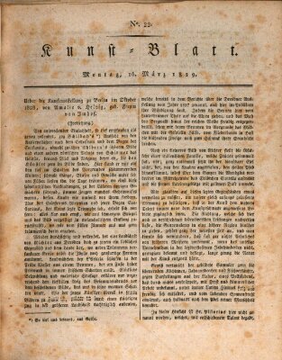 Morgenblatt für gebildete Stände. Kunst-Blatt (Morgenblatt für gebildete Stände) Montag 16. März 1829