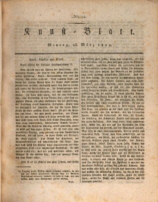 Morgenblatt für gebildete Stände. Kunst-Blatt (Morgenblatt für gebildete Stände) Montag 23. März 1829