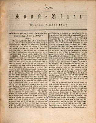 Morgenblatt für gebildete Stände. Kunst-Blatt (Morgenblatt für gebildete Stände) Montag 8. Juni 1829