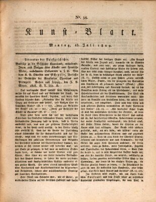 Morgenblatt für gebildete Stände. Kunst-Blatt (Morgenblatt für gebildete Stände) Montag 13. Juli 1829