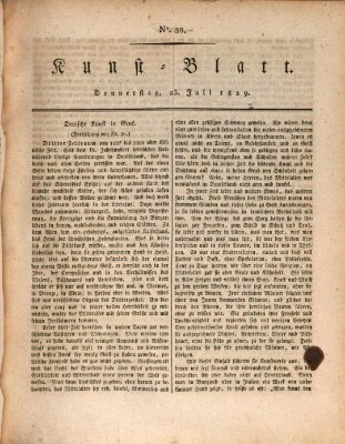 Morgenblatt für gebildete Stände. Kunst-Blatt (Morgenblatt für gebildete Stände) Donnerstag 23. Juli 1829