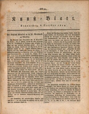 Morgenblatt für gebildete Stände. Kunst-Blatt (Morgenblatt für gebildete Stände) Donnerstag 8. Oktober 1829