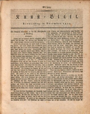 Morgenblatt für gebildete Stände. Kunst-Blatt (Morgenblatt für gebildete Stände) Donnerstag 31. Dezember 1829