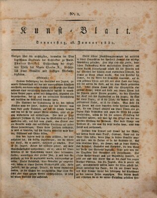 Morgenblatt für gebildete Stände. Kunst-Blatt (Morgenblatt für gebildete Stände) Donnerstag 28. Januar 1830