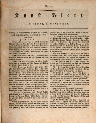 Morgenblatt für gebildete Stände. Kunst-Blatt (Morgenblatt für gebildete Stände) Dienstag 2. März 1830