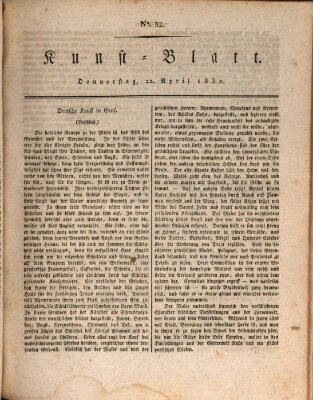 Morgenblatt für gebildete Stände. Kunst-Blatt (Morgenblatt für gebildete Stände) Donnerstag 22. April 1830