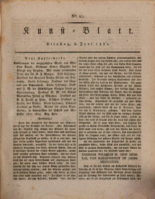 Morgenblatt für gebildete Stände. Kunst-Blatt (Morgenblatt für gebildete Stände) Dienstag 8. Juni 1830