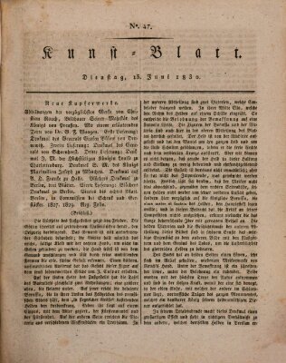 Morgenblatt für gebildete Stände. Kunst-Blatt (Morgenblatt für gebildete Stände) Dienstag 15. Juni 1830