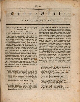 Morgenblatt für gebildete Stände. Kunst-Blatt (Morgenblatt für gebildete Stände) Dienstag 29. Juni 1830