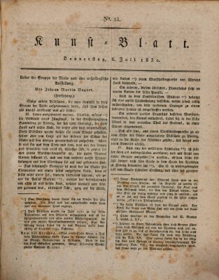 Morgenblatt für gebildete Stände. Kunst-Blatt (Morgenblatt für gebildete Stände) Donnerstag 8. Juli 1830