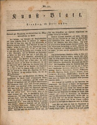 Morgenblatt für gebildete Stände. Kunst-Blatt (Morgenblatt für gebildete Stände) Dienstag 13. Juli 1830