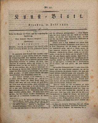 Morgenblatt für gebildete Stände. Kunst-Blatt (Morgenblatt für gebildete Stände) Dienstag 20. Juli 1830