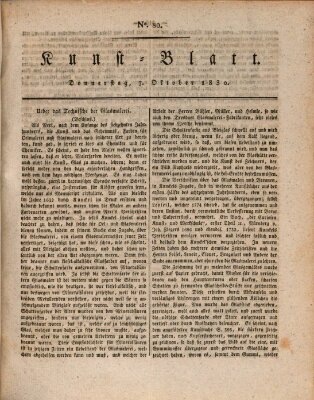 Morgenblatt für gebildete Stände. Kunst-Blatt (Morgenblatt für gebildete Stände) Donnerstag 7. Oktober 1830