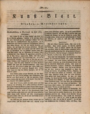 Morgenblatt für gebildete Stände. Kunst-Blatt (Morgenblatt für gebildete Stände) Dienstag 2. November 1830