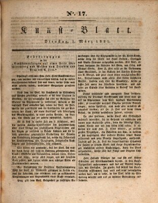 Morgenblatt für gebildete Stände. Kunst-Blatt (Morgenblatt für gebildete Stände) Dienstag 1. März 1831