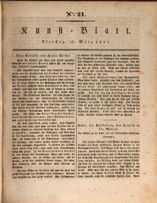 Morgenblatt für gebildete Stände. Kunst-Blatt (Morgenblatt für gebildete Stände) Dienstag 15. März 1831