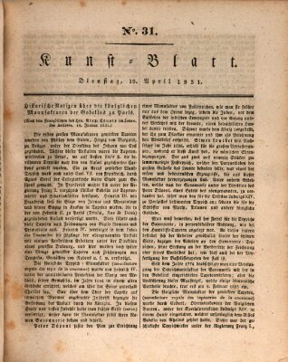 Morgenblatt für gebildete Stände. Kunst-Blatt (Morgenblatt für gebildete Stände) Dienstag 19. April 1831