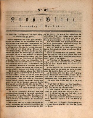 Morgenblatt für gebildete Stände. Kunst-Blatt (Morgenblatt für gebildete Stände) Donnerstag 21. April 1831