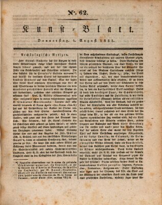 Morgenblatt für gebildete Stände. Kunst-Blatt (Morgenblatt für gebildete Stände) Donnerstag 4. August 1831