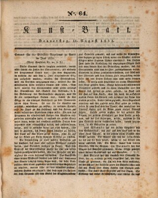 Morgenblatt für gebildete Stände. Kunst-Blatt (Morgenblatt für gebildete Stände) Donnerstag 11. August 1831