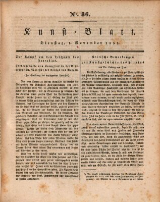 Morgenblatt für gebildete Stände. Kunst-Blatt (Morgenblatt für gebildete Stände) Dienstag 1. November 1831