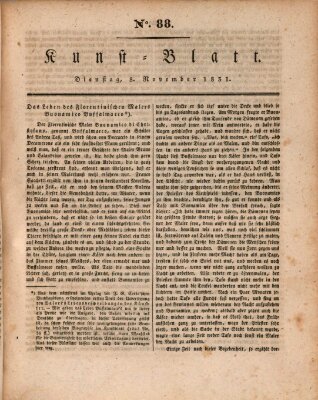 Morgenblatt für gebildete Stände. Kunst-Blatt (Morgenblatt für gebildete Stände) Dienstag 8. November 1831