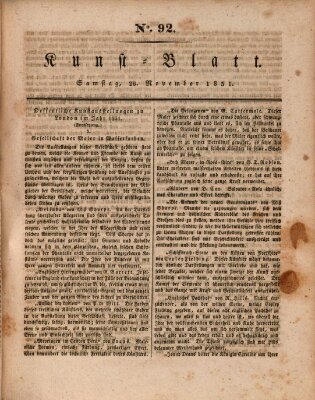 Morgenblatt für gebildete Stände. Kunst-Blatt (Morgenblatt für gebildete Stände) Samstag 26. November 1831