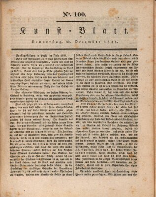 Morgenblatt für gebildete Stände. Kunst-Blatt (Morgenblatt für gebildete Stände) Donnerstag 22. Dezember 1831