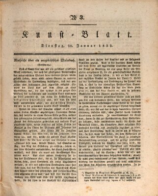 Morgenblatt für gebildete Stände. Kunst-Blatt (Morgenblatt für gebildete Stände) Dienstag 10. Januar 1832