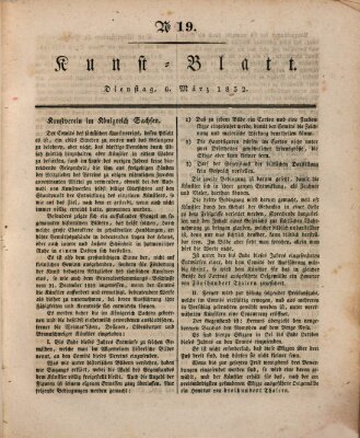 Morgenblatt für gebildete Stände. Kunst-Blatt (Morgenblatt für gebildete Stände) Dienstag 6. März 1832