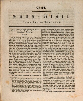 Morgenblatt für gebildete Stände. Kunst-Blatt (Morgenblatt für gebildete Stände) Donnerstag 22. März 1832