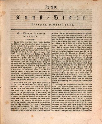 Morgenblatt für gebildete Stände. Kunst-Blatt (Morgenblatt für gebildete Stände) Dienstag 10. April 1832