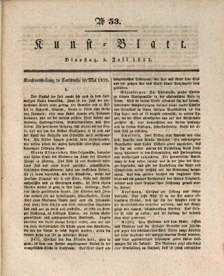 Morgenblatt für gebildete Stände. Kunst-Blatt (Morgenblatt für gebildete Stände) Dienstag 3. Juli 1832