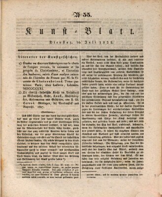 Morgenblatt für gebildete Stände. Kunst-Blatt (Morgenblatt für gebildete Stände) Dienstag 10. Juli 1832