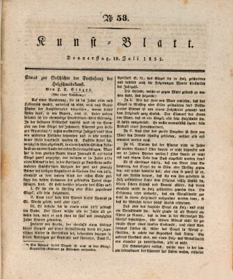 Morgenblatt für gebildete Stände. Kunst-Blatt (Morgenblatt für gebildete Stände) Donnerstag 19. Juli 1832