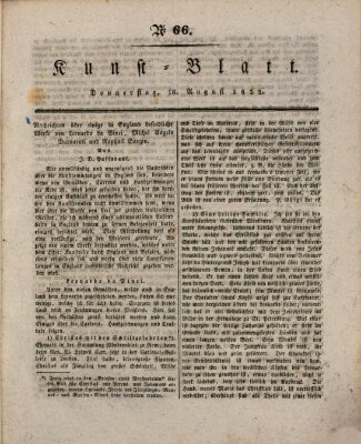 Morgenblatt für gebildete Stände. Kunst-Blatt (Morgenblatt für gebildete Stände) Donnerstag 16. August 1832