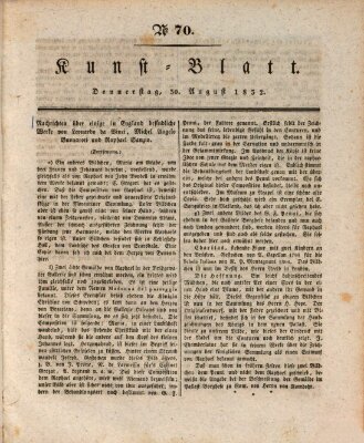 Morgenblatt für gebildete Stände. Kunst-Blatt (Morgenblatt für gebildete Stände) Donnerstag 30. August 1832