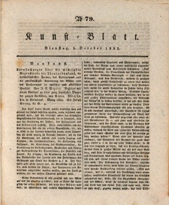 Morgenblatt für gebildete Stände. Kunst-Blatt (Morgenblatt für gebildete Stände) Dienstag 2. Oktober 1832