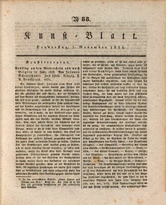 Morgenblatt für gebildete Stände. Kunst-Blatt (Morgenblatt für gebildete Stände) Donnerstag 1. November 1832