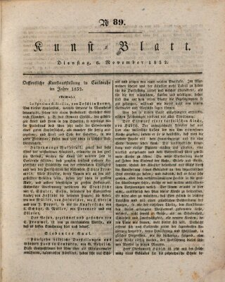 Morgenblatt für gebildete Stände. Kunst-Blatt (Morgenblatt für gebildete Stände) Dienstag 6. November 1832