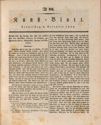 Morgenblatt für gebildete Stände. Kunst-Blatt (Morgenblatt für gebildete Stände) Donnerstag 6. Dezember 1832