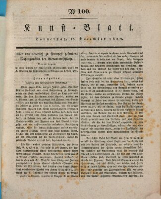 Morgenblatt für gebildete Stände. Kunst-Blatt (Morgenblatt für gebildete Stände) Donnerstag 13. Dezember 1832