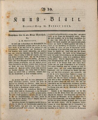 Morgenblatt für gebildete Stände. Kunst-Blatt (Morgenblatt für gebildete Stände) Donnerstag 31. Januar 1833