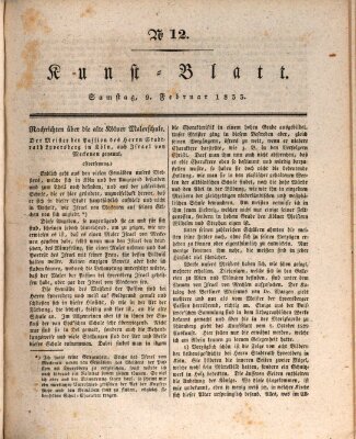 Morgenblatt für gebildete Stände. Kunst-Blatt (Morgenblatt für gebildete Stände) Samstag 9. Februar 1833