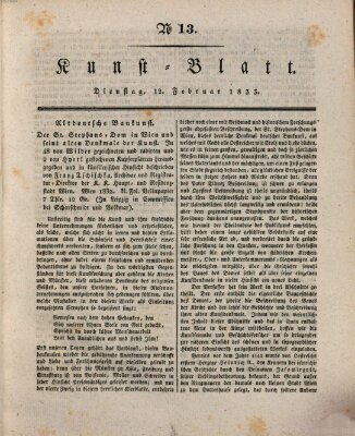 Morgenblatt für gebildete Stände. Kunst-Blatt (Morgenblatt für gebildete Stände) Dienstag 12. Februar 1833