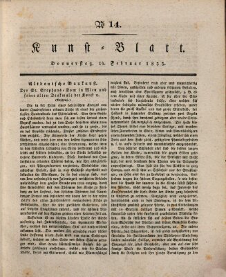 Morgenblatt für gebildete Stände. Kunst-Blatt (Morgenblatt für gebildete Stände) Donnerstag 14. Februar 1833